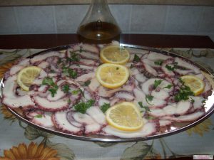 carpaccio di polipo