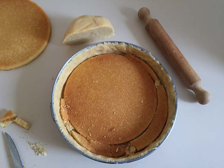 Torta ricotta e crema pasticcera